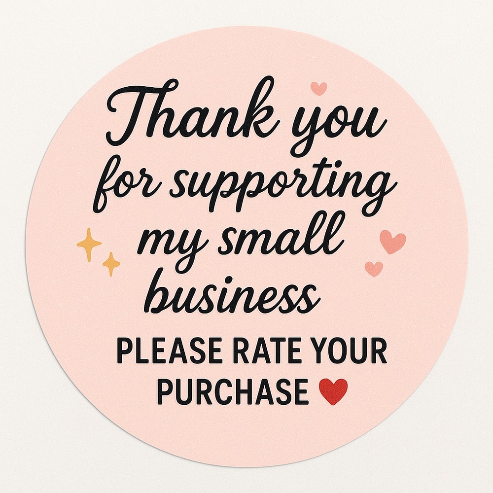 Small Business Thank You Sticker 60 CT